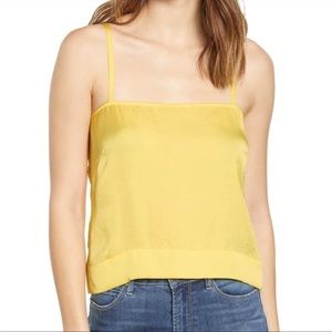 {Leith} Pastel yellow tank top